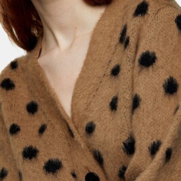 TOPSHOP Mixed Spot Cardigan. NWT NEVER WORN - Picture 4 of 10